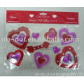 valentine's day window gel sticker inheart shape
